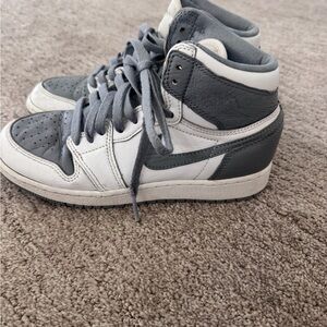 Nike Air Jordan Kids Sneakers - Gray and White